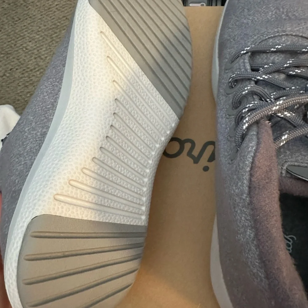 Allbirds women’s Wool Runner-Up Mizzle Light Gray high top shoes NIB - Picture 9 of 11